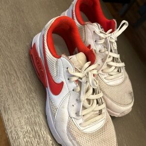 Nike Kids' White and Red Sneakers